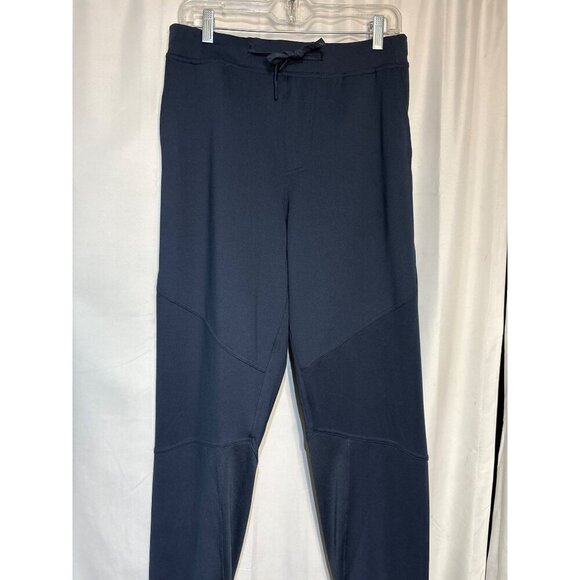 Hylete X-Large Long Mens Navy Joggers With Zippered Pockets & Drawstring Waist - Picture 2 of 6